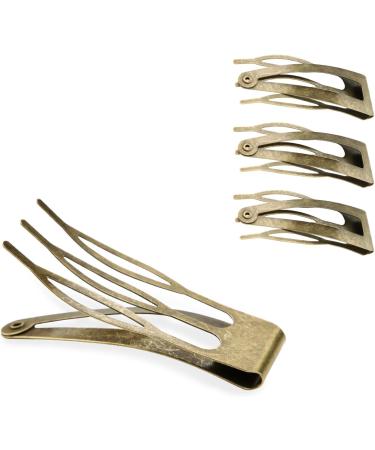Mbsomnus Double Grip Hair Clips - 18 Piece Metal Snap Barrettes for Women and Girls - Vintage Green Hair Styling Accessories - Buy Online on GoSupps.com