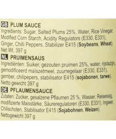  Lee Kum Kee Lee Kum Kee plum sauce 397g pack of 3 - Buy Online on GoSupps.com