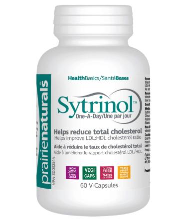 Prairie Naturals Sytrinol Cholest-Force One-A-Day helps to reduce serum triglycerides/triacylglycerols/Total cholesterol/LDL cholesterol supports cardiovascular health - 60 Vegan capsules. Non-GMO Gluten Free