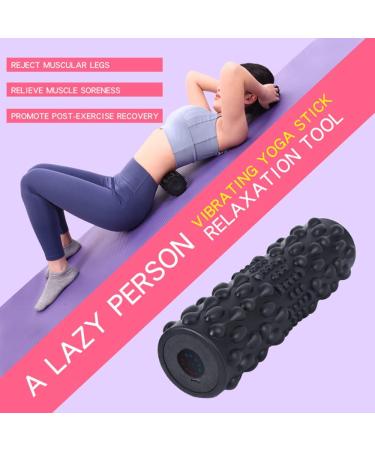 LTLClz Vibration Roll 5-Speed Yoga Massage Device for Post-Workout Pain Relief & Deep Muscle Relaxation - Buy Online on GoSupps.com