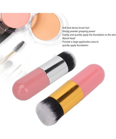Liquid Brush Skinfriendly Wooden Handle Dense Hair Round Head Makeup Brush Strong Powder Grip for Travel Use - Buy Online on GoSupps.com