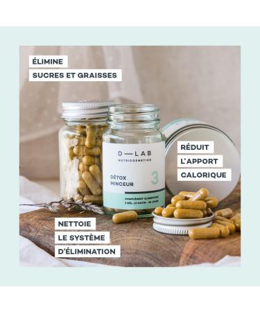 D-LAB Slimming Detox | 1 Month Natural Treatment | Cleans the Elimination System and Facilitates Weight Management - Buy Online on GoSupps.com