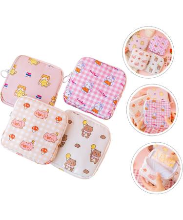 Healeeved 4-Piece Aunt Towel Storage Bag | Menstrual Bandages Accessories for Teenage Girls & Women | Travel-Friendly Polyester Period Bag - Buy Online on GoSupps.com