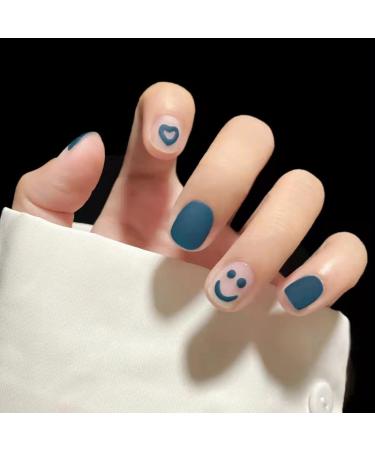 24Pcs/Set White Camellia French Almond Press On Nail Full Cover Waterproof Fake Nails Seamless Removable False Nails Decoration R285