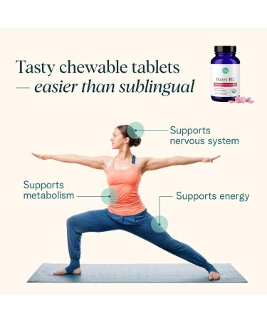 Ora Organic Vitamin B12 1500mcg - Plant-Based Methylcobalamin Energy Tablets - Raspberry Flavor - 30 Chewable Tablets - Buy Online on GoSupps.com