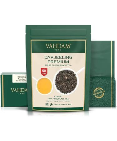 Vahdam First Flush Darjeeling Black Tea - Premium Quality 100g | 50+ Cups of Fine Aroma | Authentic Indian Tea - Buy Online on GoSupps.com