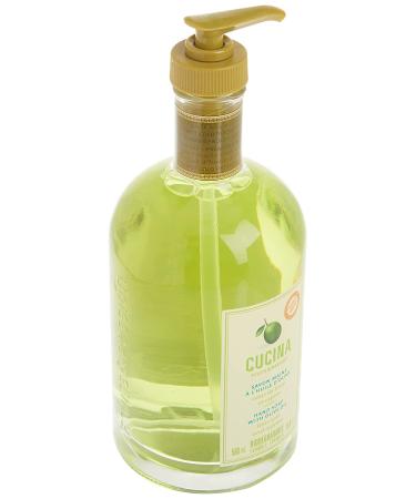 Fruits & Passion [Cucina] Lime Zest & Fennel Hand Soap - 16.9 fl oz Luxury Kitchen Liquid Soap Vegan Natural Moisturizing Wash in Glass Dispenser - Buy Online on GoSupps.com