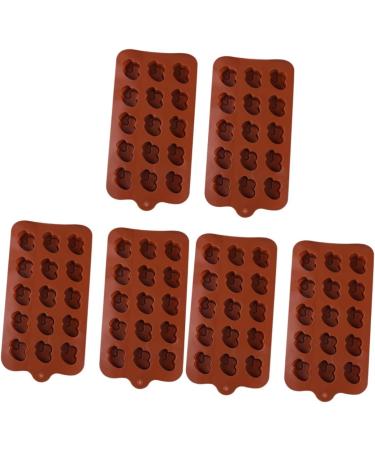 PRETYZOOM 6 Pcs Heart Silicone Molds Gum Paste Molds Chocolate Bar Molds Silicone Lollipop Mold Cupcake Molds Cookie Mould Semi Sphere Silicone Alphabet Silicone Molds Suite 3D Flower Shape - Buy Online on GoSupps.com