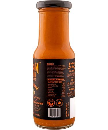 NAAGIN Indian Hot Sauce The Original (230g 8.11 oz) | Classic Hot & Sweet Sauce | Medium Spicy | Instant Taste Upgrade | 100% Vegan | No Artificial Colour & Flavours | Made in India - Buy Online on GoSupps.com