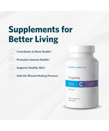 Cooper Complete L-Lysine - Pack of 1. 100 Vegetarian Capsules - Buy Online on GoSupps.com