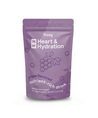 Heart & Hydration (Grape, 30 Packets) Grape 0.25 Ounce (Pack of 30)