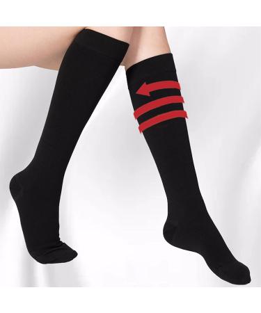 WSYKC Black Compression Stockings (2 Pairs) - 23-32mmHg XL | Ideal for Long-Standing Workers | International Shipping - Buy Online on GoSupps.com