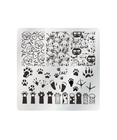 VNC Nail Stamping Plates Set - 12pcs Nail Plates, 1 Stamper, 1 Scraper, Storage Bag | Nail Art Template Image Plate Stencil Nails Tool Set - Buy Online on GoSupps.com