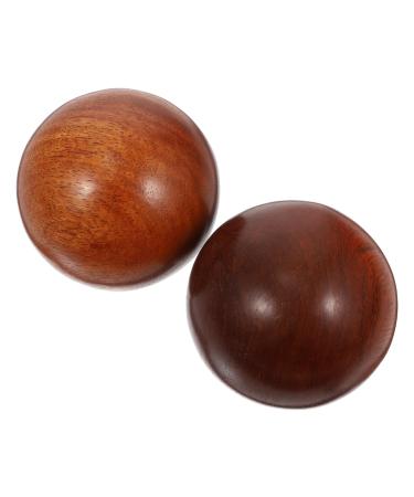 Beaupretty 2st Health Ball Handball Massage Ball Hockey Revolution Swedish Stimmine Handling Balls Creative Spheres Gifts The Gift Hand Balls for Adults Birne 5.5x5.5cm Red
