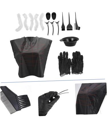 DOITOOL 1 Set Hair Coloring Tools Hair Dye Color Kit Hair Coloring Bowl Hair Dye Tools Hair Tinting Bowl Hair Dye Mixing Bowl Hair Dye Comb Salon Hair Dying Kit Hairpin Baking Oil Plastic 20.5x6cm Black - Buy Online on GoSupps.com