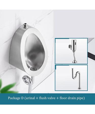 Automatic Induction Urinal Public Toilet Urinal 304 Stainless Steel Urinal Wall-Mounted Male Urinal Small Vertical Toilet Suitable for Home Hotel School - Buy Online on GoSupps.com