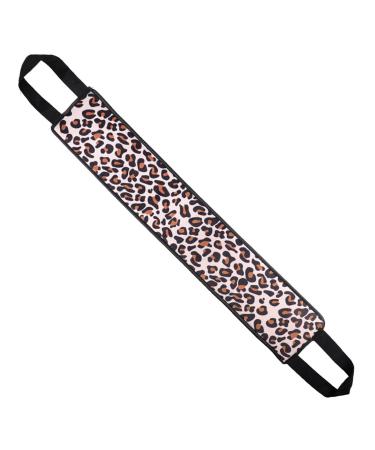 Amosfun Bande Applicatrice Dos Motif L opard Applicateur de Lotion Autobronzante Doux et Solide Bande pour Application Uniforme D autobronzant Cr mes Solaires et Soins Corporels