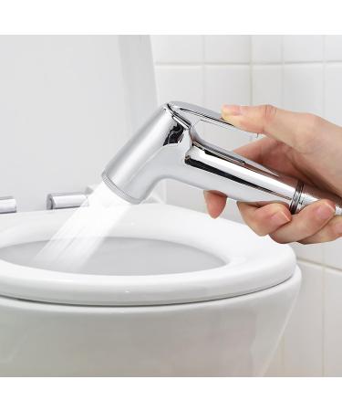 Buy Bathroom Bidet Sprayer Set - 3pcs Electroplated Bidet Spray Head Bracket & Hose - Premium Cleaning Accessories for Ultimate Hygiene - Buy Online on GoSupps.com