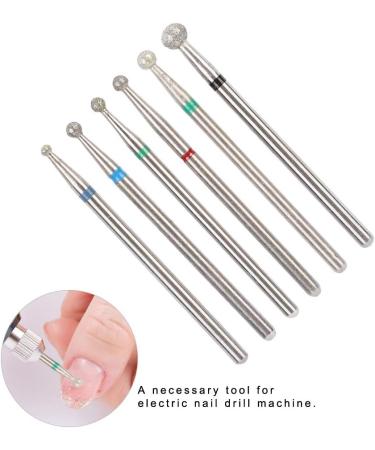 6Pcs Stainless Steel Nail Drill Bit Set for Manicure Accessories - Nail Art File Bits Tools (#3) - Buy Online on GoSupps.com