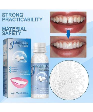 Liu Young Tooth Repair Granules - Temporary False Teeth & Adhesive Denture Glue (30ml) for Gaps Broken & Misaligned Teeth - Buy Online on GoSupps.com