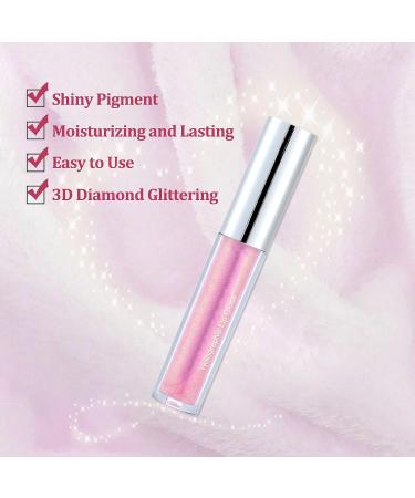 Rosarden Glitter Liquid Lipstick - Diamond Shimmer Metallic, Waterproof, Long Lasting, Moisturizing Lip Gloss for Face and Eyes - Popular Color Gloss Lipstick Cosmetics for Women - Buy Online on GoSupps.com