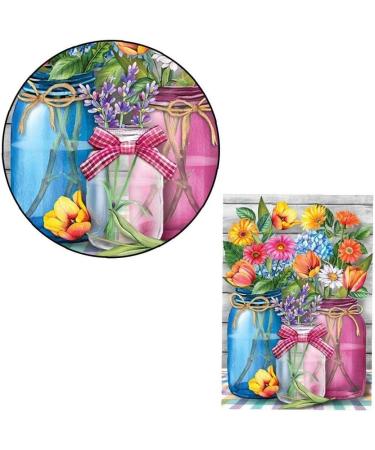 1set Flowers 30x40cm Floral 5d Full Drill Pictures Arts Craft for Home Wall Decoration - Buy Online on GoSupps.com