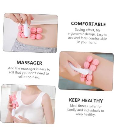 SkiSuno Hand-Held Muscle Roller - Foot Massager & Trigger Point Stick for Body Leg Shoulder & Neck Relief | International Shipping - Buy Online on GoSupps.com