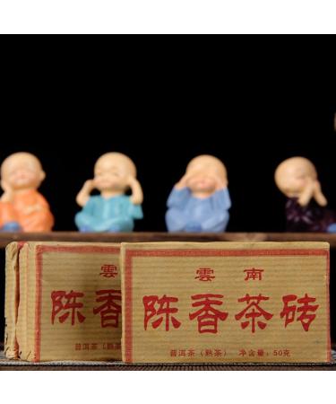 HQZM Yunnan Menghai Puer Mature Tea Small Brick 50g Mature Fragrance Mini Brick Tea More Fragrant As It Ages 50g*3pcs 50g*3szt - Buy Online on GoSupps.com