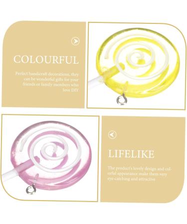 ibasenice 18 Pcs Lollipop Model Tree Hanging Ornaments Candy Cane Decoration Lollipop Props Miniature Landscape Decor Rainbow Swirl Lollipop Toys Models Plastic Child House Window 6X3.2CMx3pcs 1 - Buy Online on GoSupps.com