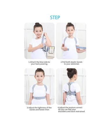 ZCLNYVGJ GUOWGANG Support Belt Adjustable Back Posture Corrector Clavicle Spine Back Shoulder Lumbar Posture Correction (Color : Blue Size : Medium) (Gr L) - Buy Online on GoSupps.com