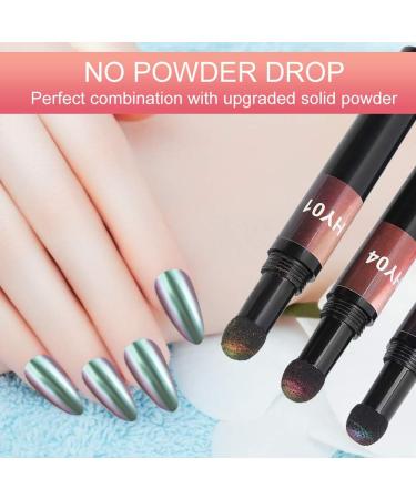 Shop 3PCs Holographic Nail Magic Powder Pen | Easy Nail Art & Eyeshadow | Perfect for Home Salon Decoration - Buy Online on GoSupps.com