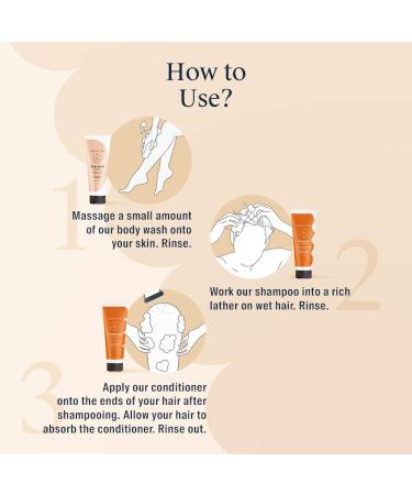 Shop Arata Natural Shower Power Set - All-Natural Cruelty-Free Shampoo Body Wash & Conditioner for Men & Women | Plant-Based Non-Toxic Bath Care - Buy Online on GoSupps.com