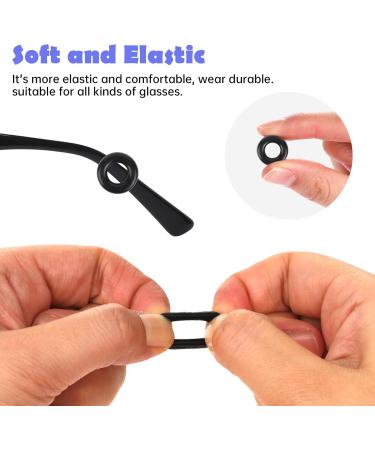 16 Pairs Anti-Slip Silicone Round Glasses Ear Pads - Comfortable Owel Grip for Sunglasses & Reading Glasses (Black & White) - Buy Online on GoSupps.com