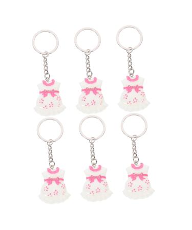 Abaodam 6st Baby key pendant Newborn Keyer Filler Gate Gate Trailer Accepting Clothing Pastor Gift Gift For Baby Birthday Celebration Paying Clothing Plastic