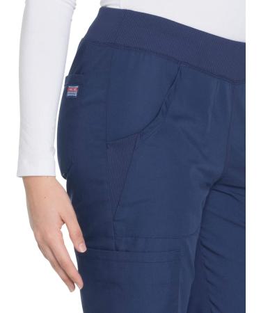 Women's Workwear Originals Pull-On Scrub Pants with Rib-Knit Trim - Large Navy | WW210 - Buy Online on GoSupps.com