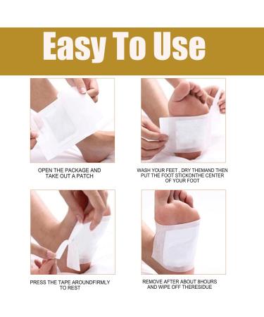 Detox Foot Pads with Ginger | Natural Toxin Removal & Deep Cleansing | Improve Sleep & Reduce Stress (10pcs) - Buy Online on GoSupps.com