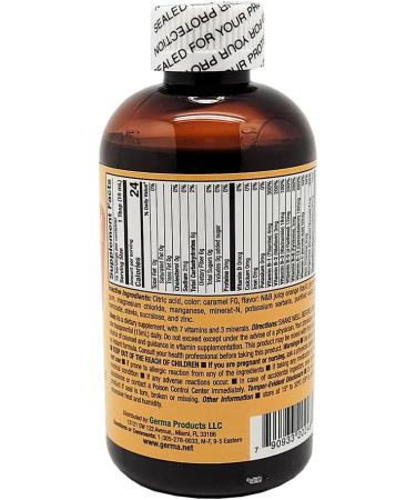 Germa B-Complex Syrup. Dietary Supplement. Bone Health Growth and Development Aid. Sugar Free. Orange Flavor. 8 oz. Pack of 3 - Buy Online on GoSupps.com