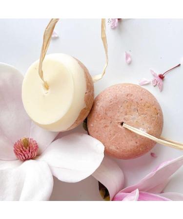 Senso Naturale Nourishing Repairing Solid Shampoo and Conditioner for Dry or Damaged Hair with Elegantier Pink Clay Ylang Ylang 100% Organic Natural and Vegan pH 4.5-5.5 (2 in 1) - Buy Online on GoSupps.com