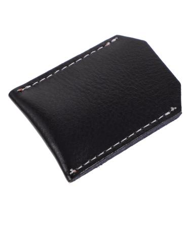 Fomiyes razor -picked razor case grill cover for razor travel case for safety razor barber razor sheath case for razor planing PU storage travel protective cover as shown 6x4cm