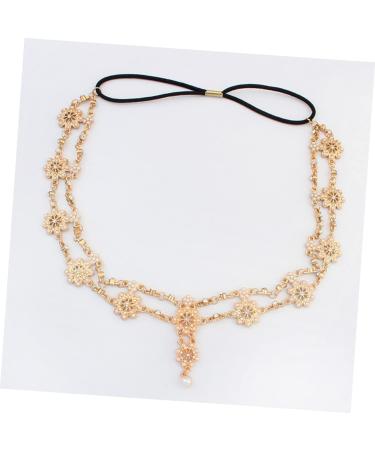 Beatifufu Rhinestone Elastic Headband Hair Bands for Womens Hair Gypsy Forehead Chain Hair Jewels for Women Elastic Headbands for Women Elastic Rhinestone Headwear Bridal Head Alloy Material - Buy Online on GoSupps.com