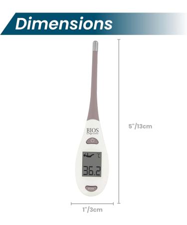BIOS Medical Digital Thermometer - Memory Recall Auto-off - For Oral Rectal Underarm - Buy Online on GoSupps.com