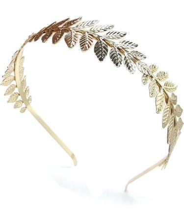 ALLY-MAGIC Gold Leaves Headband Roman Leaf Crown Greek Leaf Headband Goddess Tiara Girls Bridal Headbands Laurel Leaf Headdress Boho Headpiece Hairband for Wedding Party Dancing Party Show Y2-YZFG - Buy Online on GoSupps.com