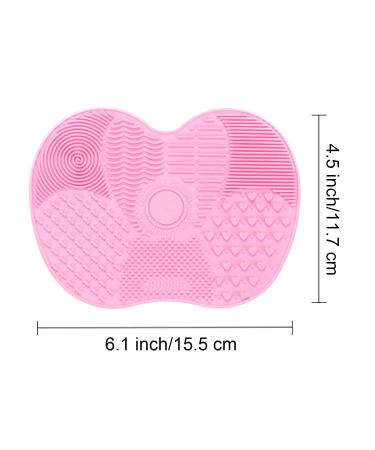 TSHAOUN Silicone Makeup Brush Scrubber Pad - 2 Pack Green & Pink | Effective Cosmetic Cleaning for Flawless Makeup Application - Buy Online on GoSupps.com