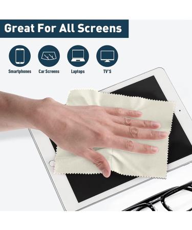 20-Pack Microfiber Glasses Cleaning Towels | 15x18cm Soft Cloths for Crystal Clear Vision | Ideal for All Eyewear - Buy Online on GoSupps.com