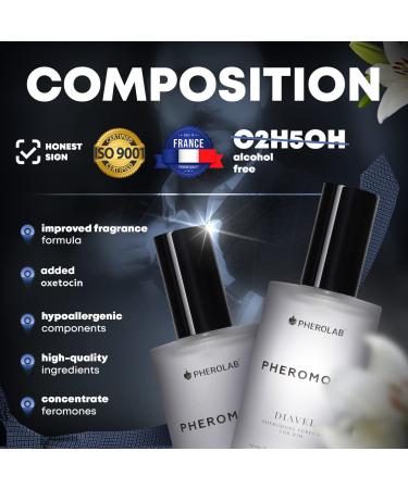 Premium Perfume with Pheromones for Men Diavel with Oxytocin to Attract Women - Cologne Pheromone Perfume Spray 25ml - Buy Online on GoSupps.com
