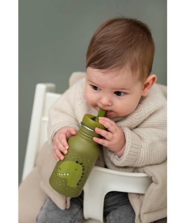 Trixie Stainless Steel Kids Drinking Bottle 350ml - Mr. Dino Dinosaur | Eco-Friendly Durable & Stylish Child Water Bottle - Buy Online on GoSupps.com
