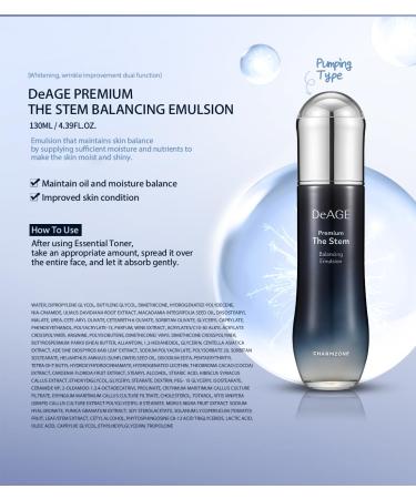 CHARMZONE DeAge Premium Marine Stem Cell Emulsion Vegan Anti-Wrinkle Lotion for Rejuvenating Skin | 4.40 fl.oz (130ml - Buy Online on GoSupps.com