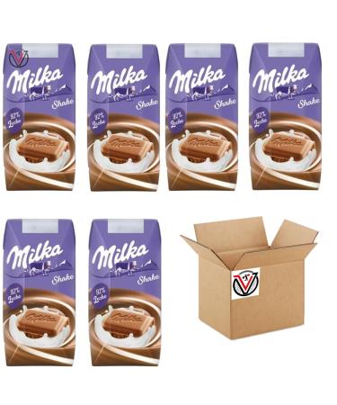 06 x Milka Shake Drink 200ml - Chocolate Flavour Milk Drink | VIMIX