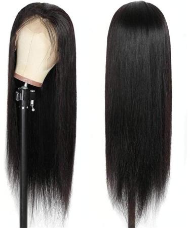 Maxine 22 Inch Brazilian Straight Wave Human Hair Lace Front Wig | 180% Density | HD Transparent Lace | Pre Plucked with Baby Hair | Bleached Knots - 13x6 Frontal Wig for Women - Buy Online on GoSupps.com