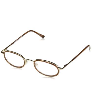 Vera Wang Women's Beryllium Oval Reading Glasses Gold 46 mm + 2.5